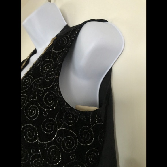 Vintage JUDY KNAPP CALIFORNIA ,size M black velvet like vest! - Picture 8 of 16